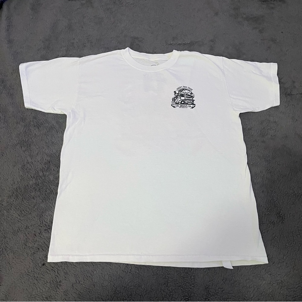Diego’s Taco Truck Los Angeles Graphic Tee XL White Streetwear